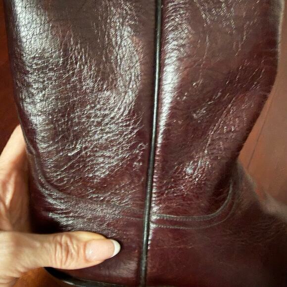 Ammons Custom Handmade Men’s Cowboy Boots 9 Crinkle Shiny Leather main image 15